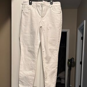 d. jeans White Ankle Cropped Jeans